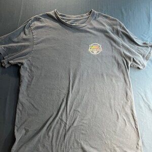 EUC VANS Faded charcoal grey graphic t-shirt "Vans Off The Wall" size Large